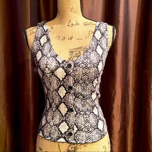 Snake skin tank top